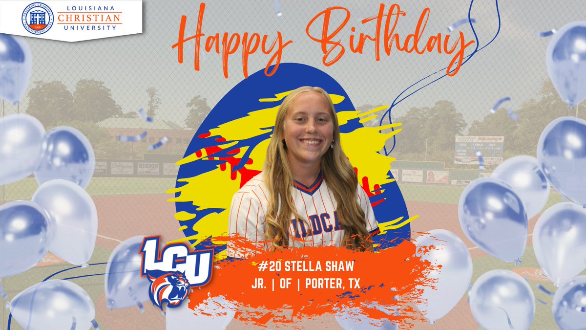 🎉HAPPY BIRTHDAY to our Junior outfielder Stella Shaw🎉 #ClawsUp <a href="/LC_University/">Louisiana Christian University</a> <a href="/LCU_Wildcats/">Louisiana Christian University Wildcats</a> <a href="/RRACsports/">RRAC Sports</a> <a href="/CenLaPrepsLLC/">Cenla Preps</a> <a href="/KALBSports/">KALB Sports</a>