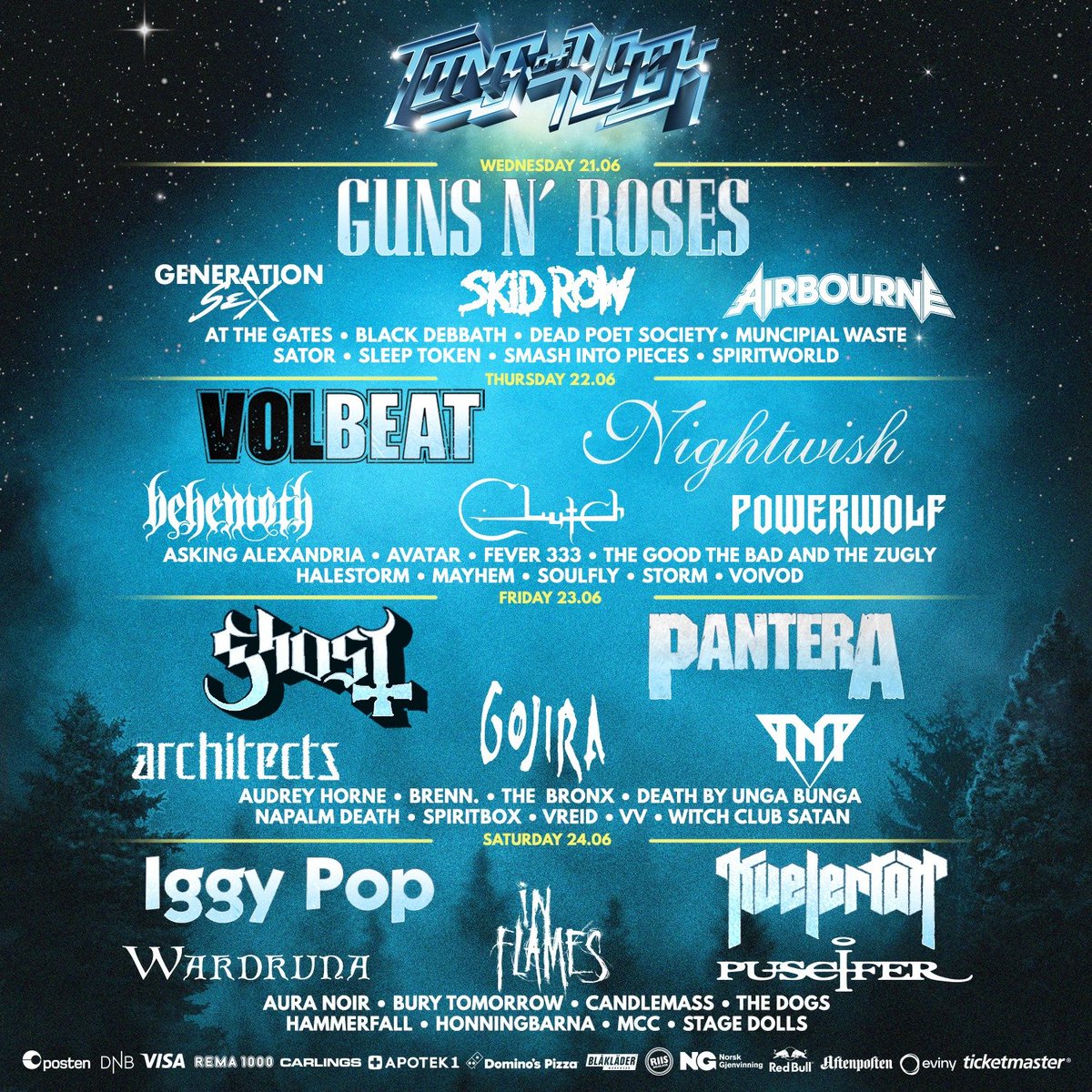 🇳🇴! See you at #TonsOfRock on 22nd June 😈 tonsofrock.no