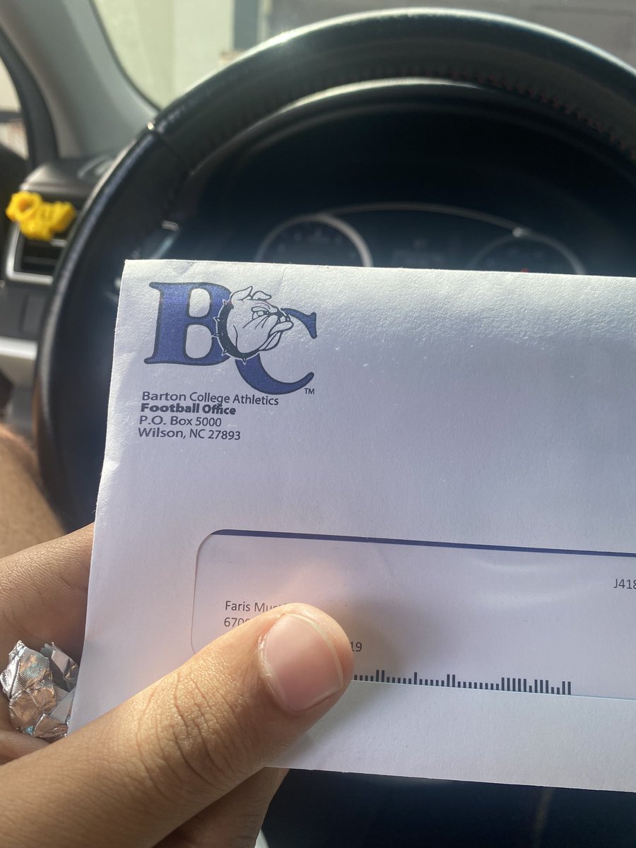 First college letter 💯