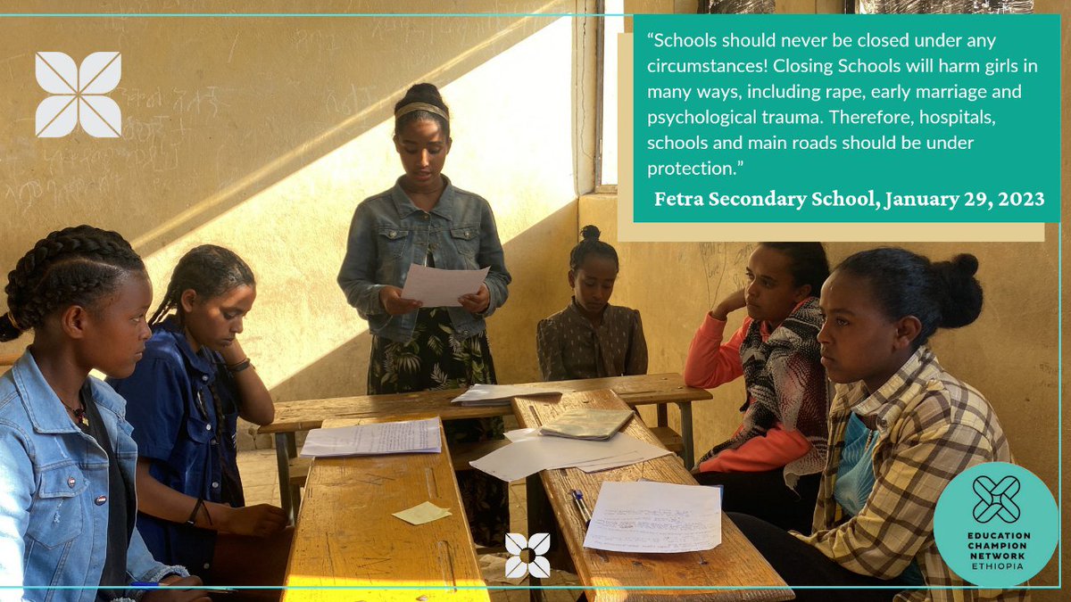 newa_ethiopia's tweet photo. #HearMe #LetMeLearn
#ስሙኝ! ልማርበት
Hashtags:
#Ihaveasay
#educationcantwait
#peaceforgirleducation
#girlseducation
#education
#girlspeacetalk
#peaceforgirls
#girlspeakpeace
#girlsdemandpeace
#girlsmakepeace
#NopeaceNoeducation https://t.co/Jgm0OhheJo