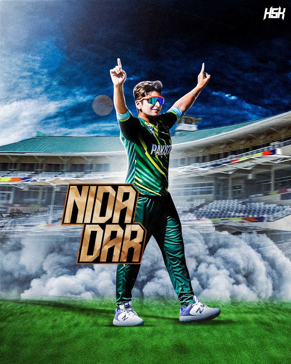 HassaanK619's tweet photo. NIDA DAR - THE HIGHEST WICKET TAKER IN W-T20I HISTORY.
A Quick Edit To Pay Tribute to this achievement by the forever Cool Nida Dar.
Hard luck with the WC but We Are Proud. @CoolNidadar
#T20WorldCup #Cricket #PakistanW #PSL2023 https://t.co/YoE2DDlpKT