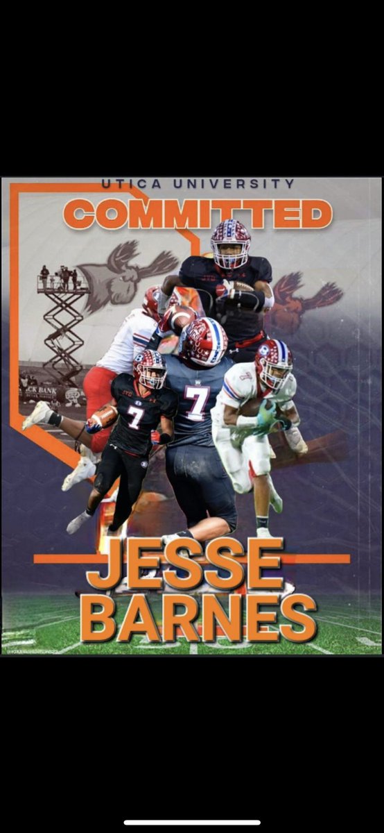 Blessed to announce my commitment to <a href="/uticauniversity/">Utica University</a>, I want to thank my family friends and coaches <a href="/Bellportfb/">Bellport HS Football</a> for turning me into the player and person I am today. Excited for these next 4. Fear the moose!!🧡 <a href="/CoachGerbino/">Joe Gerbino</a> <a href="/CoachFaggiano/">Blaise Faggiano</a> <a href="/KyleMoodt/">CoachKyleMoodt</a>