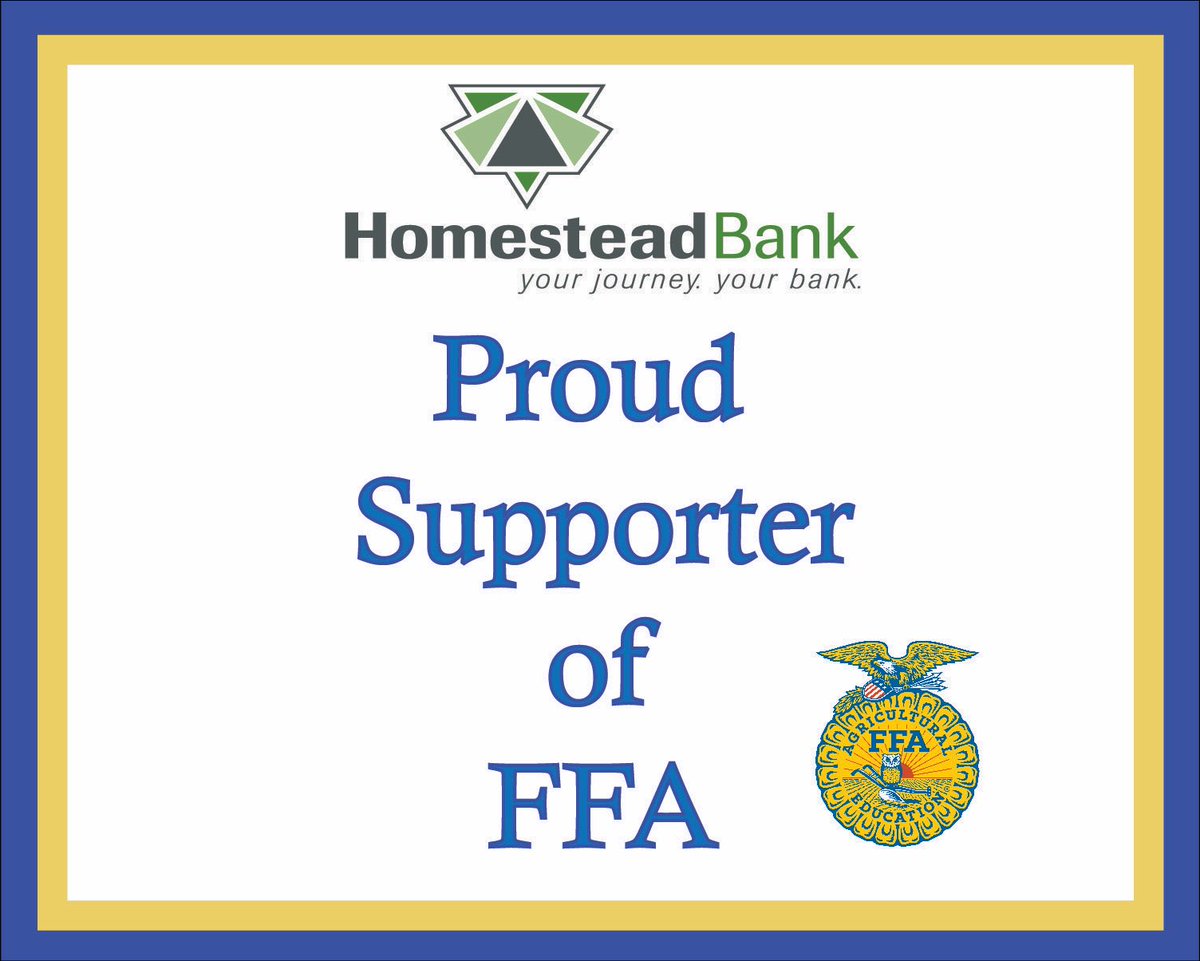 Homestead_Bank's tweet photo. Happy National FFA week to all of our area FFA Chapters! https://t.co/WEYZqbYCvf
