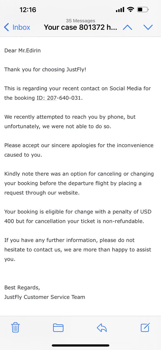 edirinVision's tweet photo. @JustFlight pls kindly resolve booking ID: 207-640-031., based on this conversation last I wish to reschedule my flight to Lagos. https://t.co/Cia1j26F04