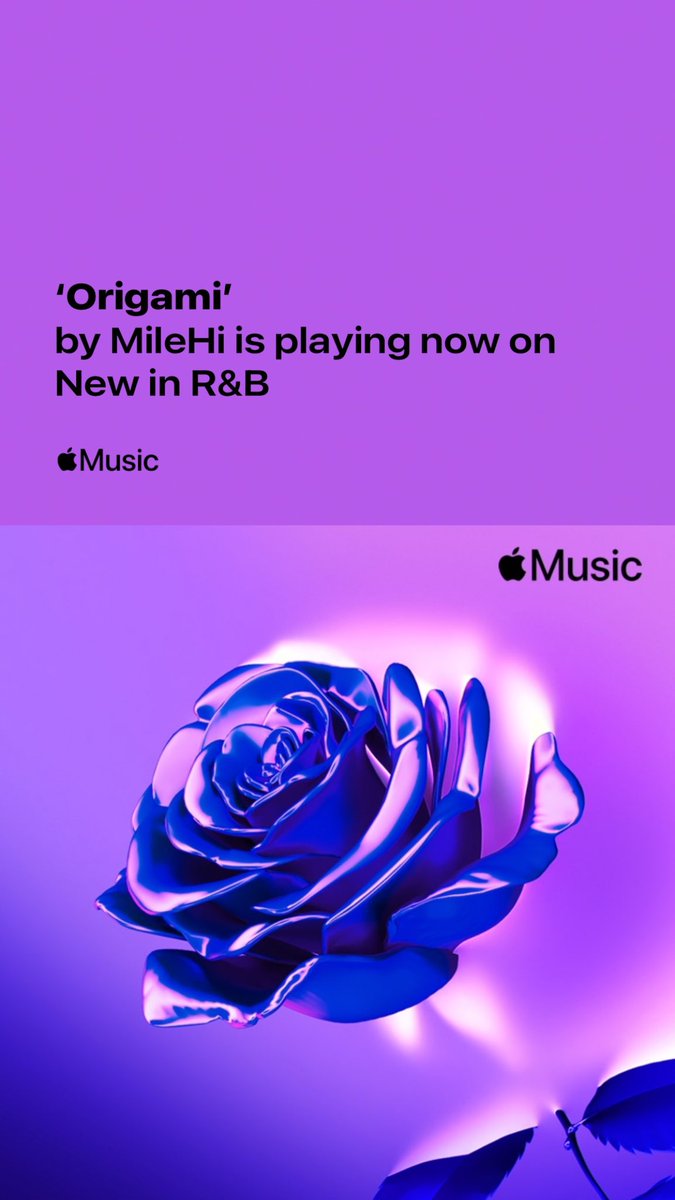 MILEHIWORLD's tweet photo. love to the folks at @AppleMusic for adding Origami to the New In R&amp;B playlist 🖤

https://t.co/Cjm6pf07Zc https://t.co/TjYtaRp65N