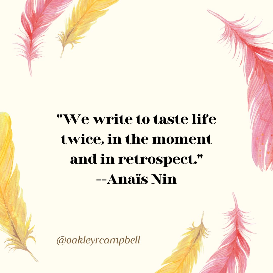 oakleyrcampbell's tweet photo. When I am editing I am tasting life multiple times. 😂😆
#oakleyrcampbell #amwriting #writingquotes #fantasyquotes #fantasywriter #anaisnin #anaisninquotes #quotesaboutwriting #writingcommunity #Writersoftwitter https://t.co/24Ch43R451