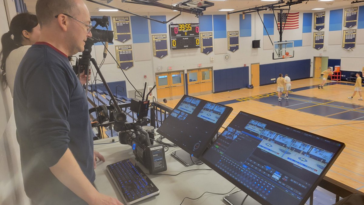 TNC_Sports's tweet image. We've got a brand new multicamera setup we're testing for this afternoon's LIVE broadcast of @NeedhamHoops1 vs BC High. Check it out at 1pm, on-air &amp;amp; streaming online at needhamchannel.org &amp;amp; our TNC Roku app! @NHSRockets
#theneedhamchannel #needhamrockets #needhamma