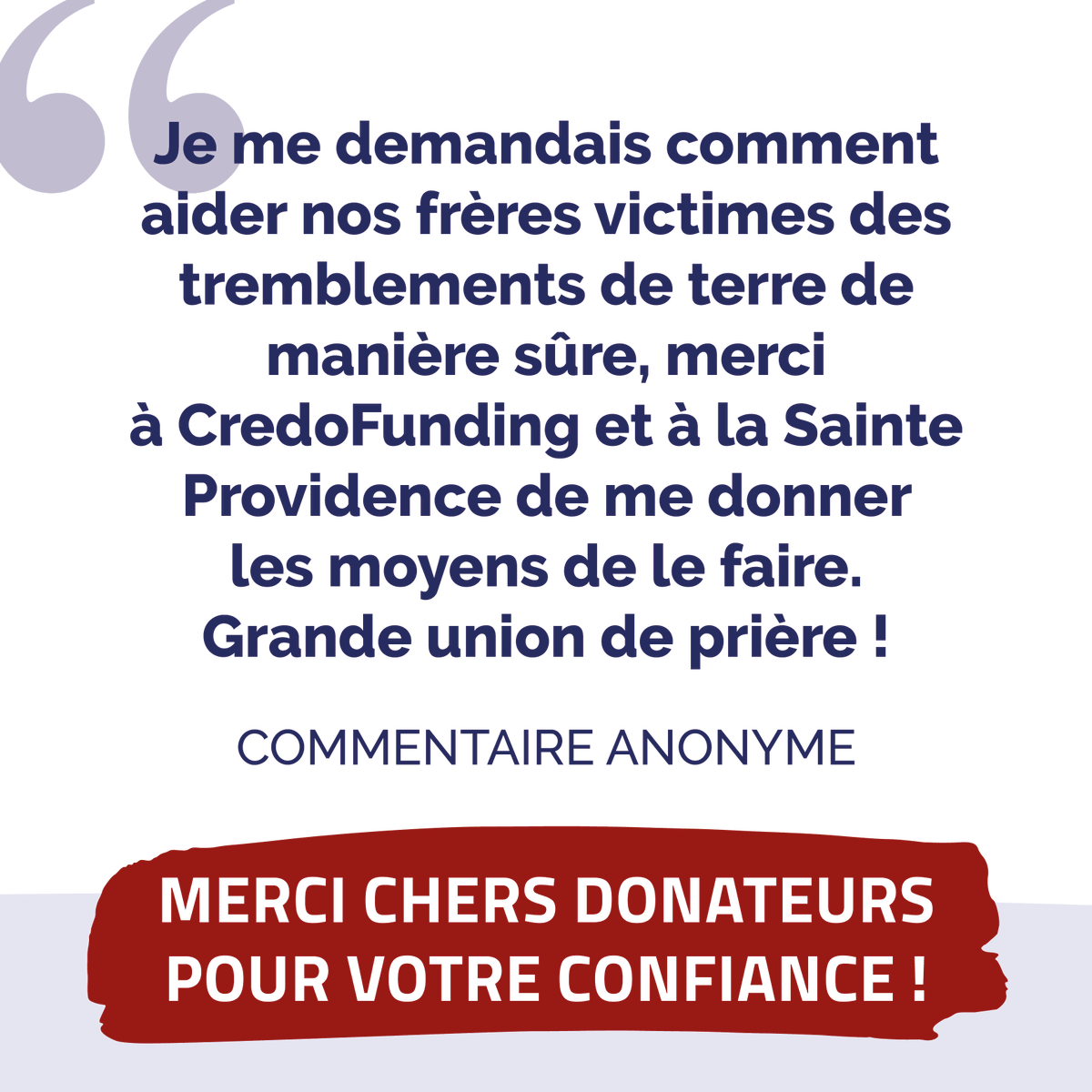 😍 Un magnifique mot d'amour d'un de nos donateurs pour le projet "URGENCE Syrie-Turquie" ! Pour aider les <a href="/OPMFrance/">OPM France</a> à soigner et à rebâtir, vous pouvez parler du projet autour de vous, ou faire un don sur :

credofunding.fr/fr/opm-urgence…

MERCI à tous pour votre aide !

#secours