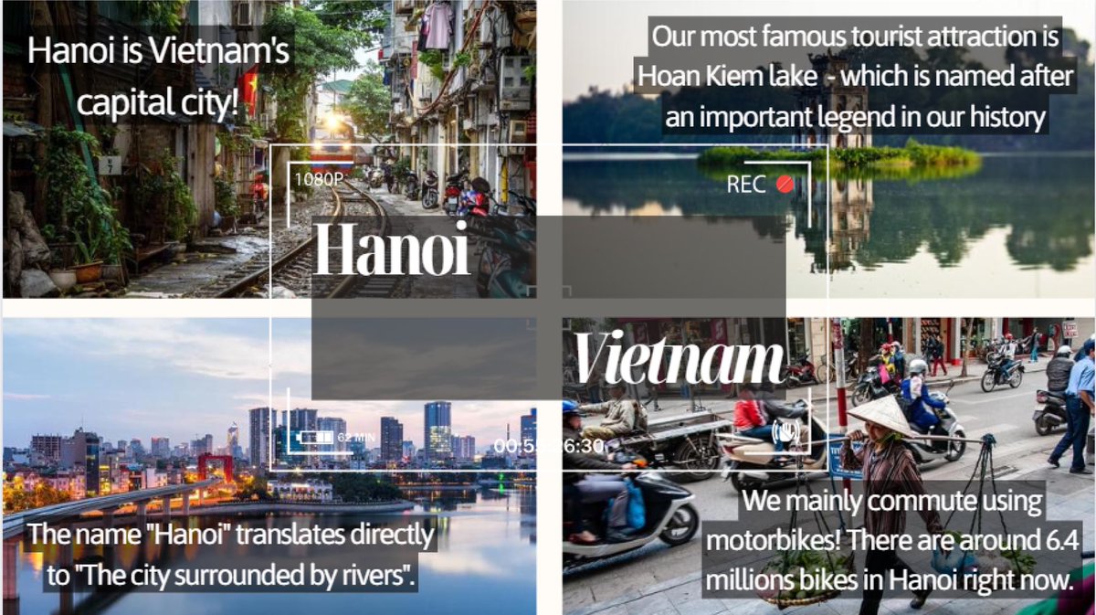 MiamiOH_ESL's tweet photo. Miami ESL students Linh Nguyen and Maria Lopez Uranga created these slides to share some interesting facts about their home cities 😊 🇻🇳🇦🇷 https://t.co/dAkYo2JmMH