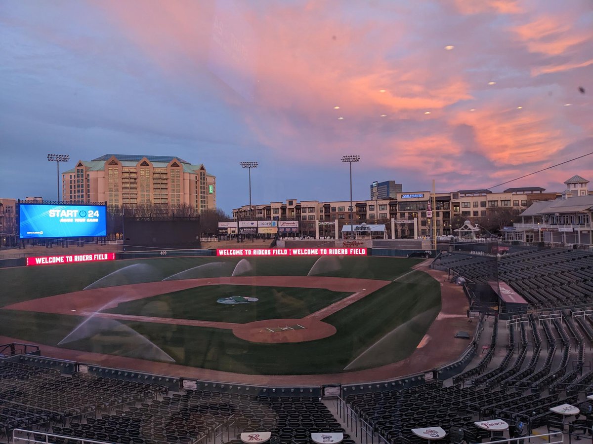 CRITICALSTART's tweet photo. Had a ball at Riders Field last night at Critical Start #START24 welcome reception! The day is filled with compelling content with updates from leadership, @Vista_Equity, product roadmap, interactive panels and more. #SKO #mdr #cybersecurity #cybercontent https://t.co/YG2OnyhYgz