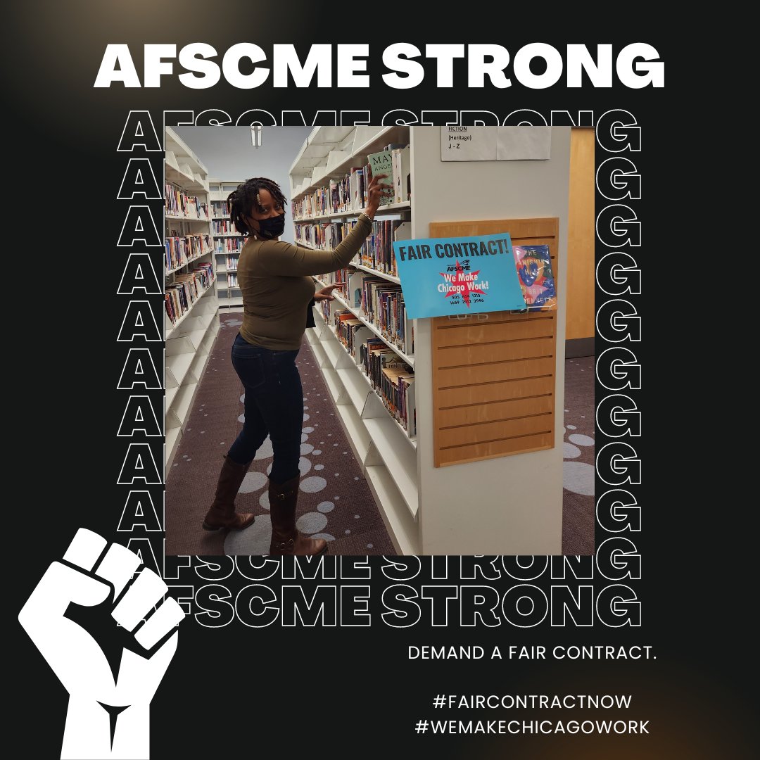 marygendavies's tweet photo. #AFSCMEstrong
#AFSCMEproud
AFSCME Workers want a #FairContractNow, @chicagosmayor! https://t.co/oppJjYZzAr