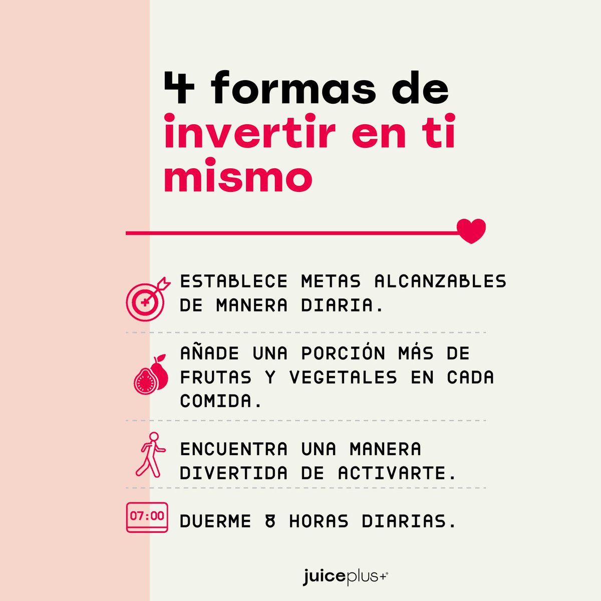 JuicePlusMexico's tweet photo. Recuerda que la mejor inversión que puedes hacer es contigo mismo. En Juice Plus+ creemos que no hay como vivir tu vida al máximo y para esto es esencial llevar a cabo un estilo de vida saludable. ¡Pequeños detalles hacen grandes diferencias!
#juiceplusmx #vidasaludable https://t.co/ULMQLhHe9T