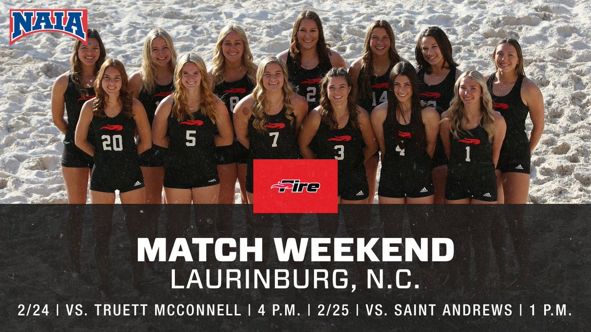 Two matches this weekend in Laurinburg, N.C.! #FuelTheFire🔥