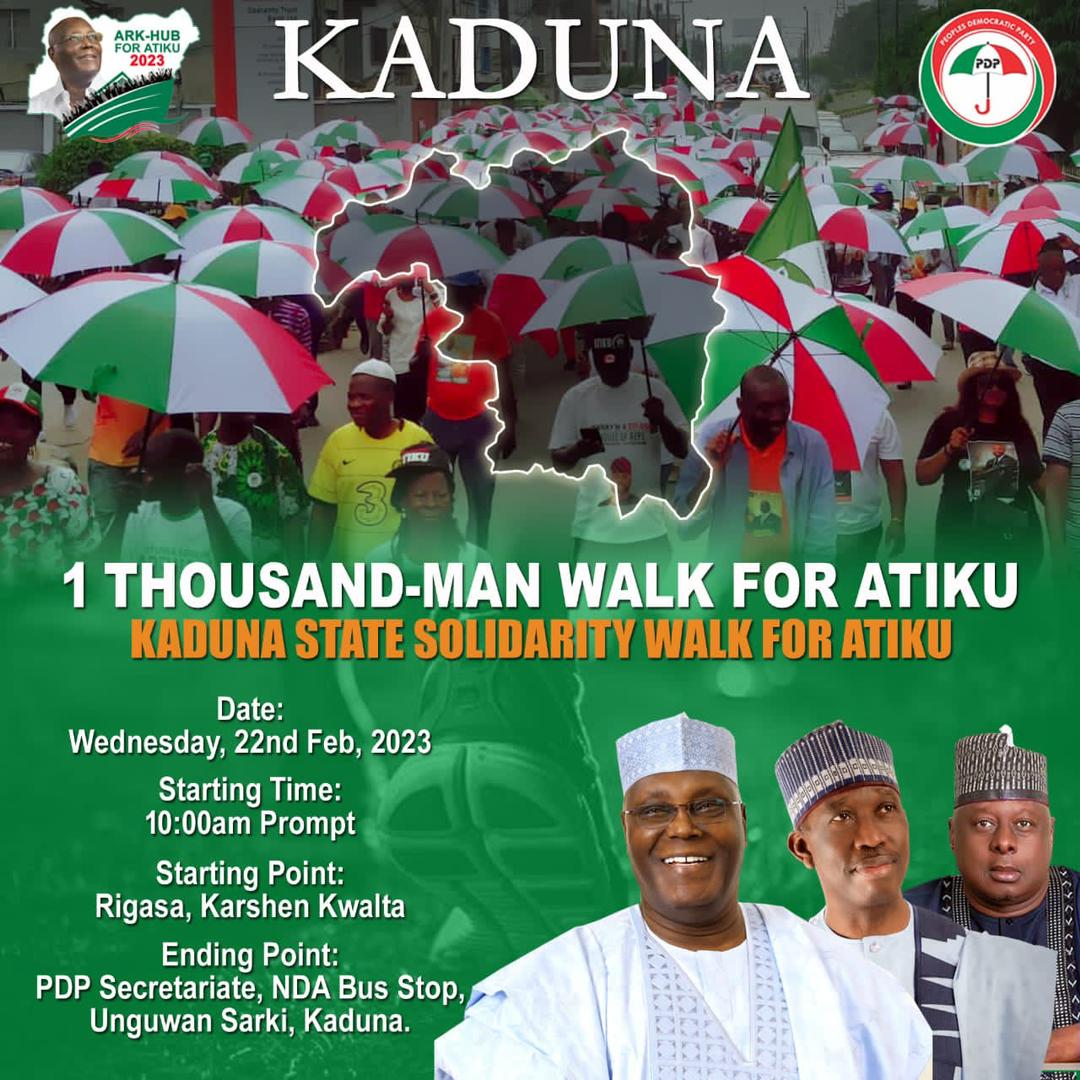 PrinzDebola's tweet photo. Tomorrow, that short-man-devil must surely collect in his backyard. We are winning Kaduna Inshallah!
#Atiku
#AtikuOnceSaid https://t.co/7LPTq8dnKY