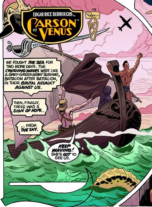 carson2venus's tweet photo. "According to Plan?"
Episode 302 of #ERB, Inc.'s #CARSONofVENUS™ webcomic, now LIVE!
Adapted from Edgar Rice Burroughs' original Venus novels
Script: @MartinPowell221; art: Ronn Sutton; colors: 
@PY_M1306
 Preview plus roughs, pencils, and inks
#Amtor https://t.co/LeoEwH6CMp https://t.co/AtFZSvUwIw