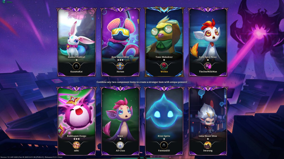 WithinTFT's tweet image. gm (good morning) lobby say it back