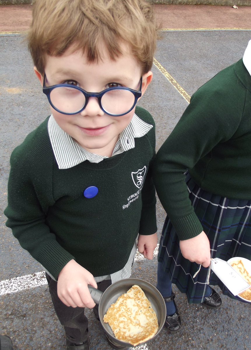 KESPreparatory's tweet photo. #StroudEY have been learning about Pancake Day. They learnt how to make pancakes, enjoyed eating them and then headed outside for pancake racing. It was wonderful to hear them cheering each other on. We are still working on the flipping! Happy Pancake Day. #StroudSchool https://t.co/vNlxvRg4jL