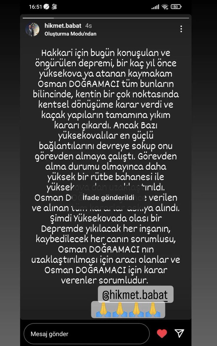 ersingzyn's tweet photo. Yüksekovalıdan çok #yüksekovalı olan sayın @osmandogramaci Yüksekova’da kalmış olsaydı eminim ki Yüksekova şimdi her konuda Farklı bir yerdeydi.#HakkariBölgesindeÖnlemlerAlınsın https://t.co/ItQV2UKYfb