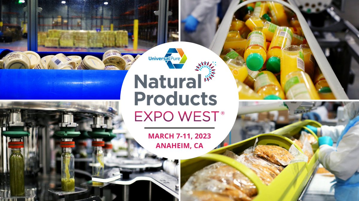 Universal_Pure's tweet image. Next month our team will be at the Natural Products Expo West - we&apos;d love to connect with you!

#naturalproducts #highpressureprocessing #HPP #foodandbeverage