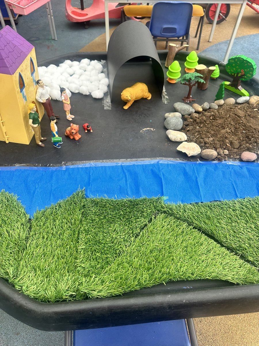 AmyCracknell1's tweet photo. Our book this week is  ‘We’re going on a bear hunt’
Our nursery children have really enjoyed retelling the story.
@PelhamPrimary_ @PelhamNursery @trustilluminate https://t.co/wiioGzRwje