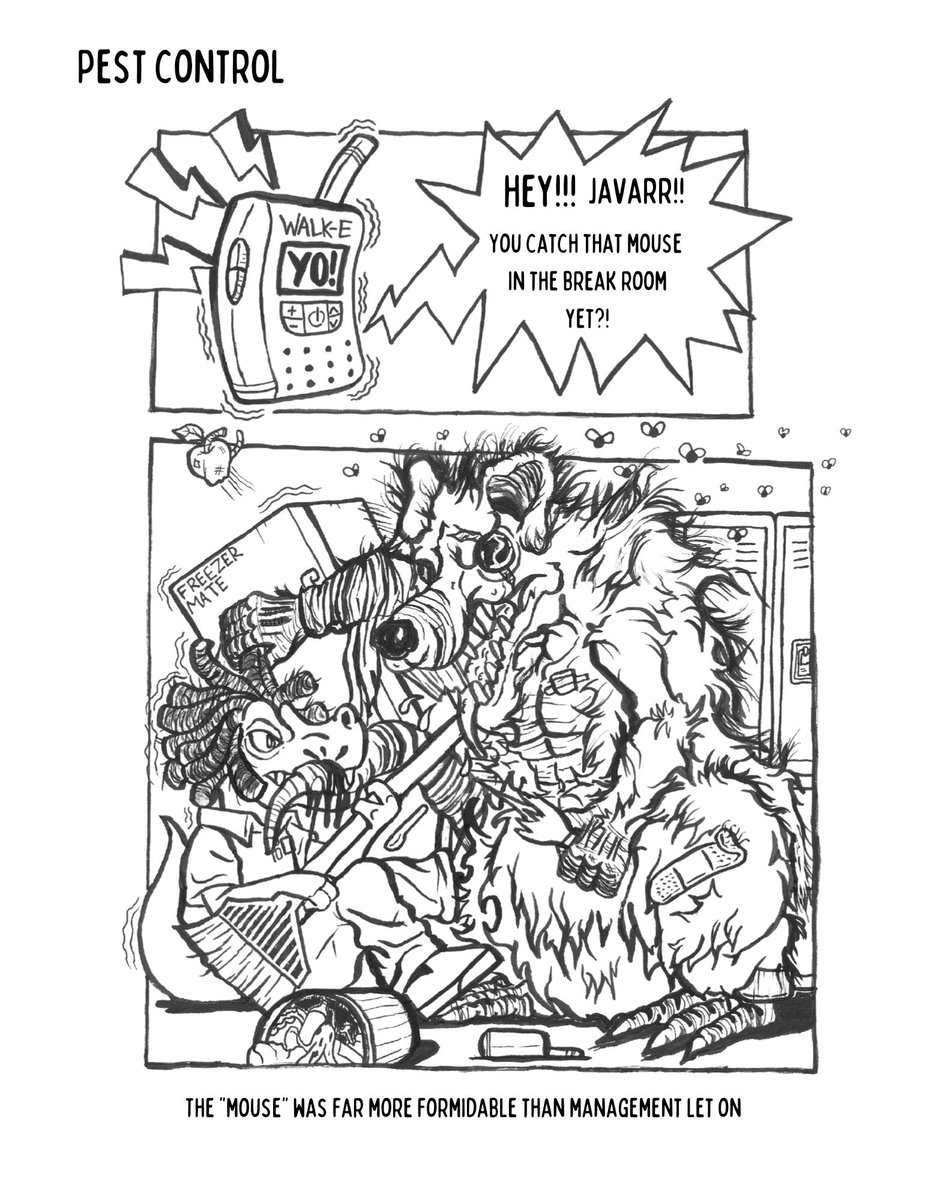 DinosaurBxnes's tweet photo. Not in the job description honestly
#betheinfluence
#minimumwagecomic
#bmsr https://t.co/fPexynBuOt