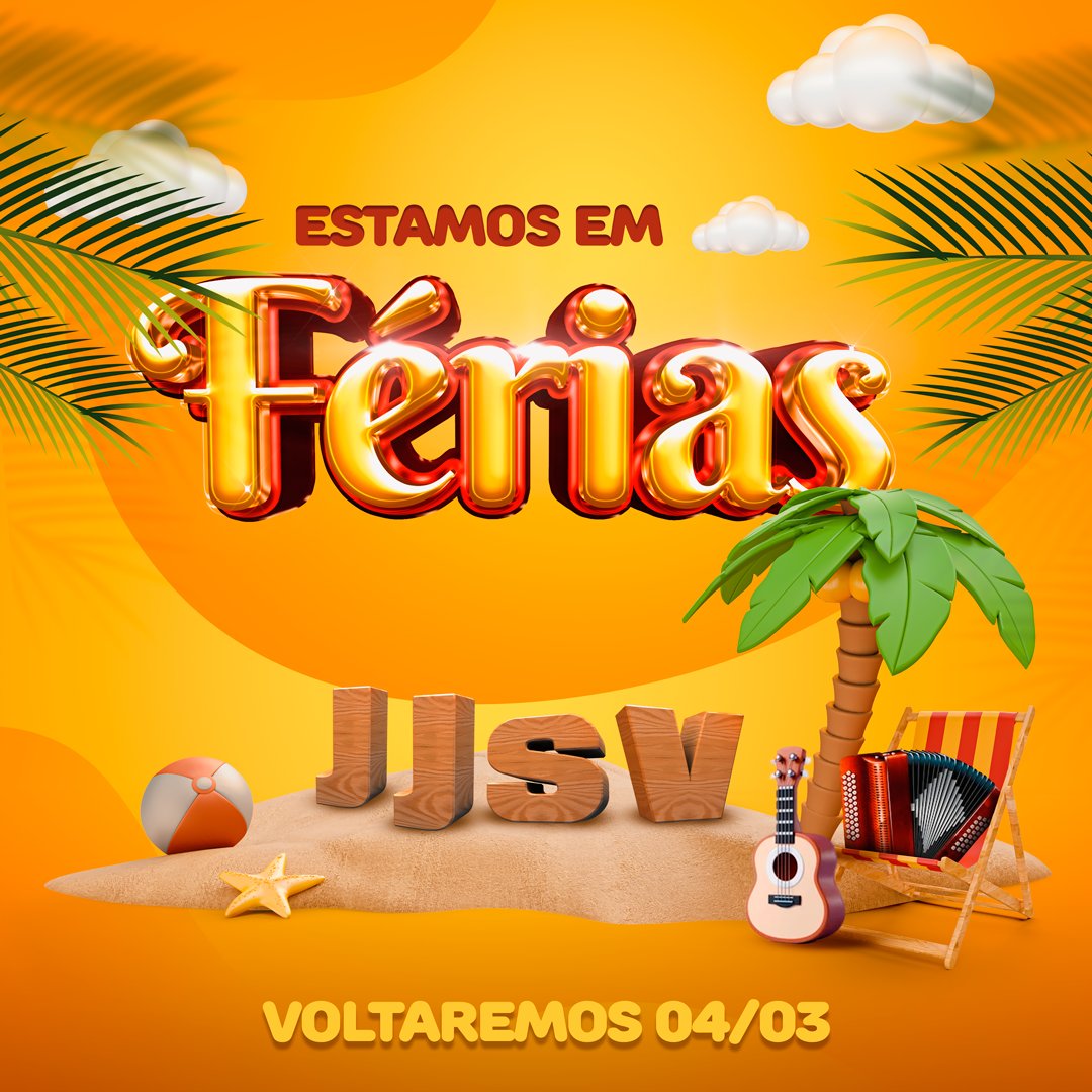 jjsvoficial's tweet photo. Uma paradinha para descansar 👏👏
Vamos recarregar as baterias, renovar as energias para voltar com tudo já no Rodeio do Túnel Verde, em Balneário Pinhal/RS.
Ah, e na volta, teremos novidades...
Desejamos a todos um ótimo Carnaval, com alegria e responsabilidade!
#Férias #JJSV https://t.co/ZG7K4zYg8e