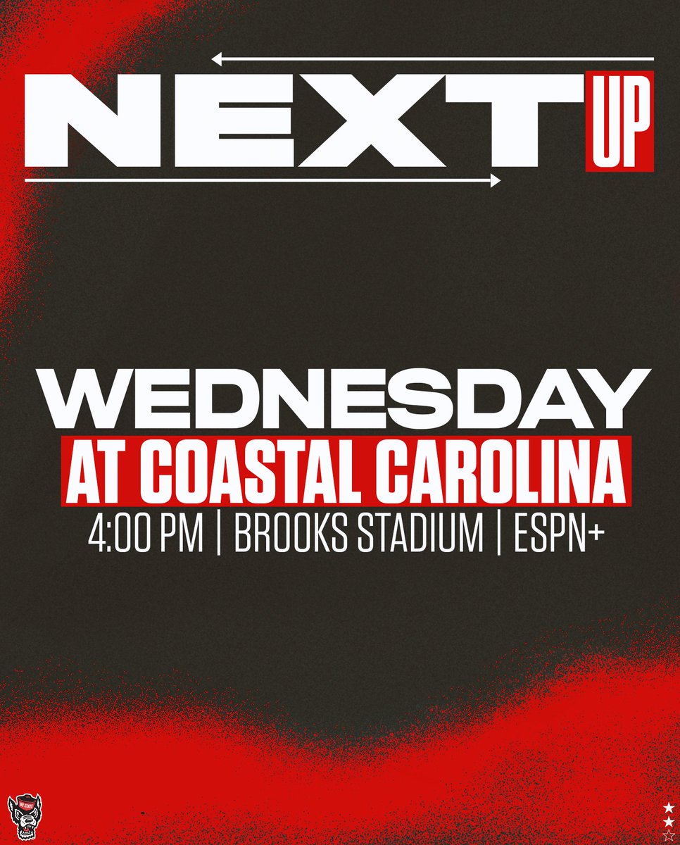 NCStateBaseball's tweet photo. Heading to Conway for our first road test of 2023 ☀️

🔗: https://t.co/l8grwHzPG4 https://t.co/2kZOC09KD0