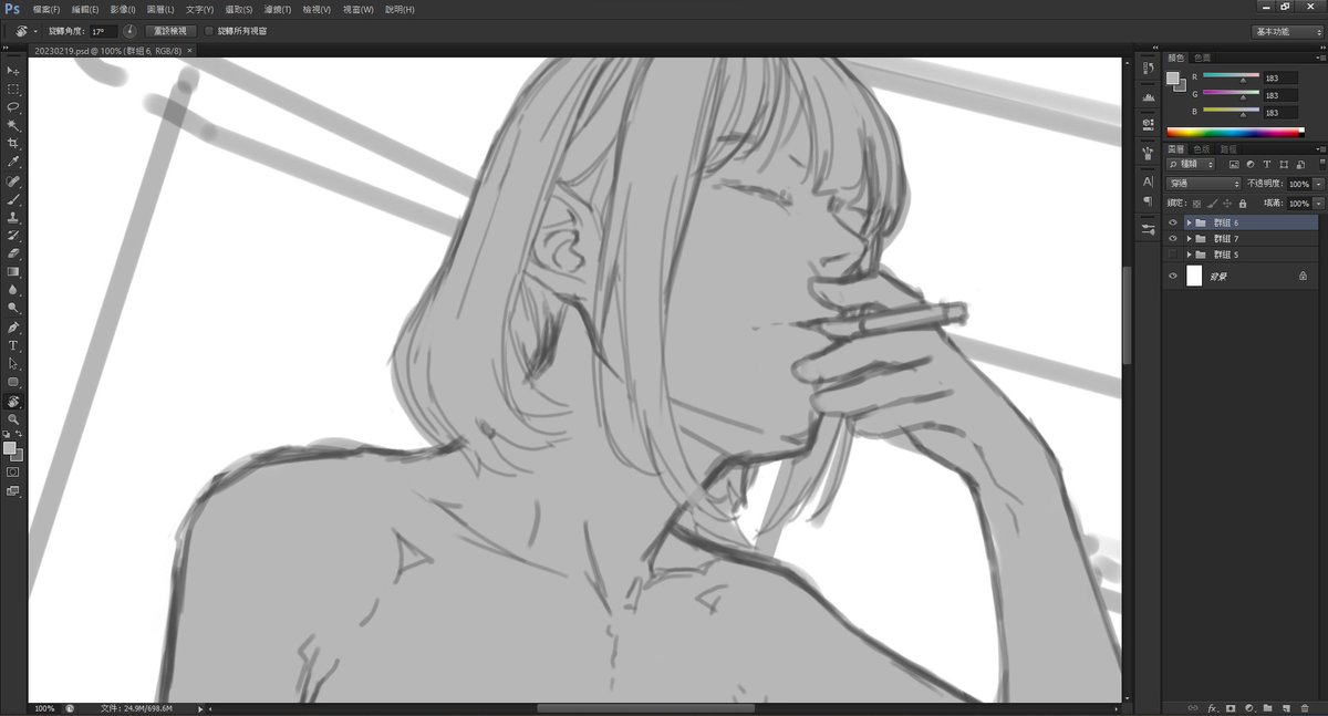 終於有點想法了 