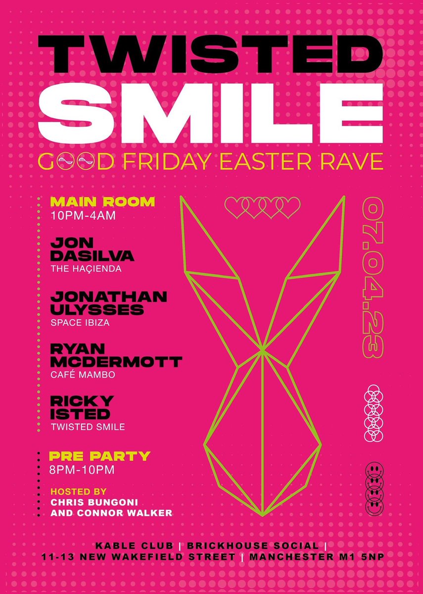 jonathanulysses's tweet photo. Looking forward to this one in Manchester for Twisted Smile Ravers Group with my DJs @JonDasilva @RyanMcDermott @RickyIsted much more. Tickets on Sale on @skiddle This is MASSSSIIIIIVE!!! #getinvolved #gettickets #getdancing 🪩🪩🪩🪩 #Gettickets #GetInvolved #GetDancing https://t.co/JUBm3F0pYf