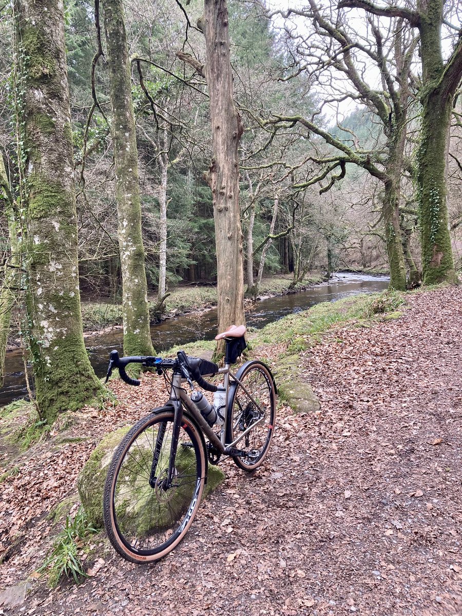 GHorton2012's tweet photo. Whilst my other bikes get repaired @HotPursuitCycle and I enjoy a Gravel loop around Fingle Bridge #Gravelbike #planetx #Tempest #Springcycle #Freshair https://t.co/fR9qGa2kX9