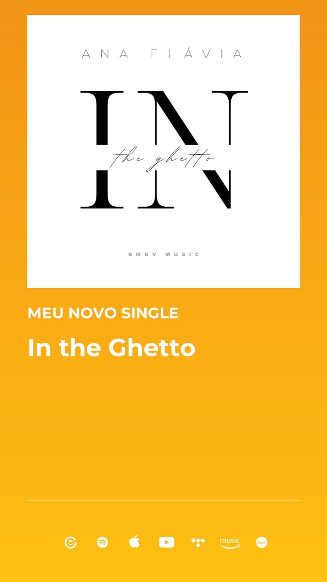 afmiziara's tweet photo. Ouça #single #lançamento “In The Ghetto” ⚡ no Spotify 
https://t.co/hWFAHowOdb https://t.co/yDb1Ns81C6