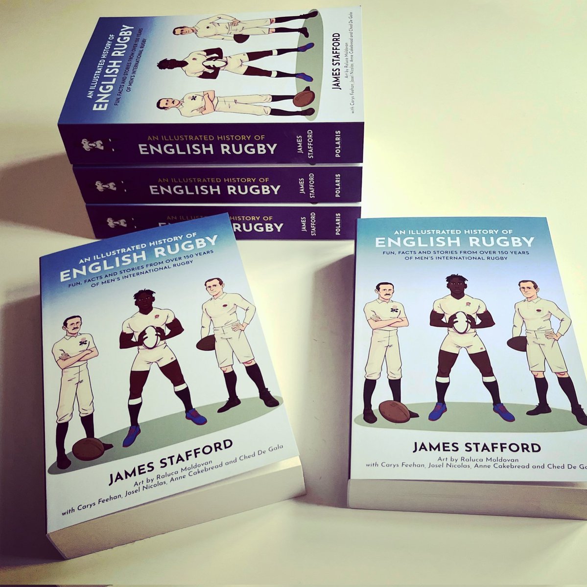 jpstafford's tweet photo. My new book is hot off the press! 

After well over two years of work, 'An Illustrated History of English Rugby' from @polarispublishing will hit the shops at the start of March. Please help spread the word (and it is available for preorder already).

#rugbyhistory #books https://t.co/HRec1GEPZm