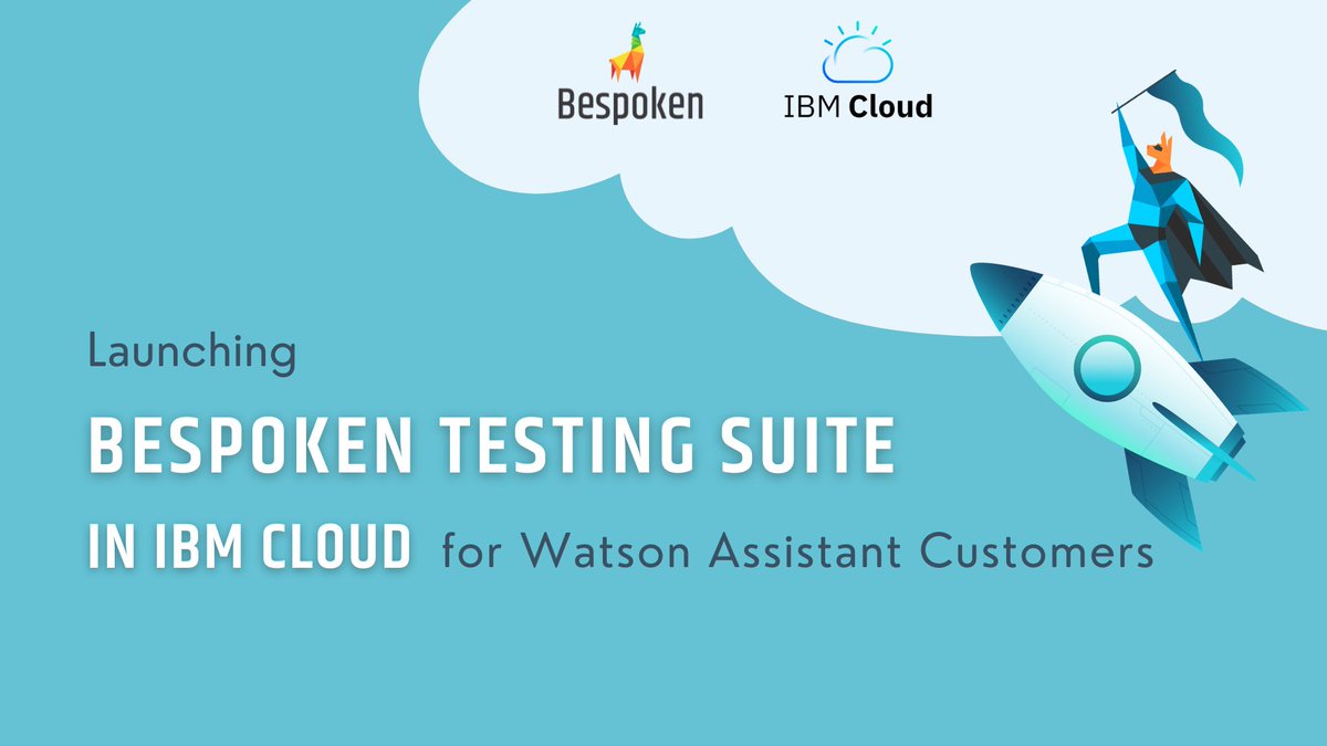 Exciting news! 🎉 Bespoken is now available in the @IBMWatson Cloud Catalog, now you can quickly test and optimize your chatbots &amp; IVR systems for an exceptional customer experience. Head to the <a href="/IBMcloud/">IBM Cloud</a> Catalog now and get started with Bespoken 👉 bit.ly/3klFsW4