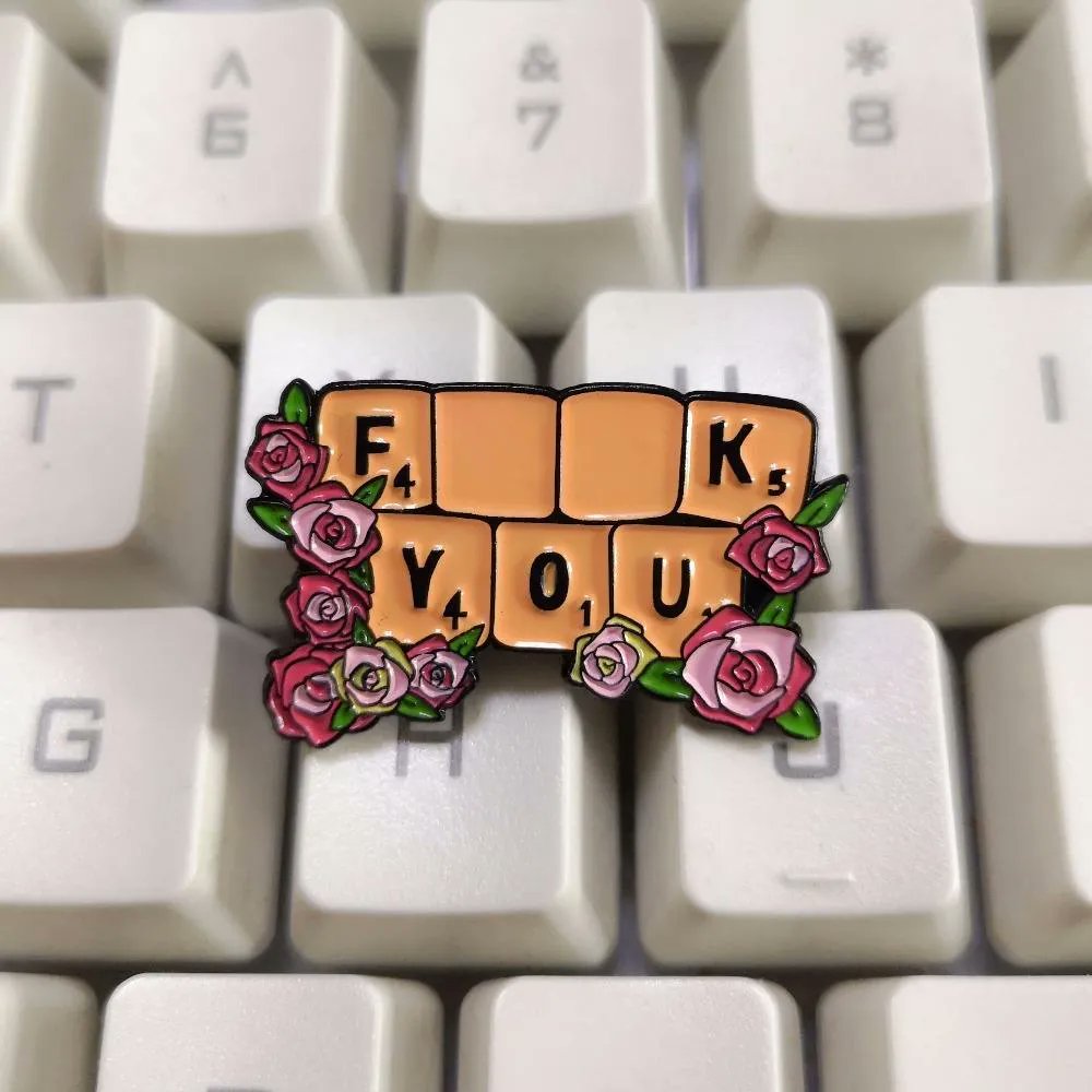 🌺'F**k You' Floral Word Puzzle Game Enamel Pin

buff.ly/3xldCMA 

#enamelpin #enamelpins #graphicdesign #lapelpin #lapelpins #pinaddict #pincollection #pincollector #pincommunity #pinflair #pingame #pingamestrong #pinlife #pinlove #pinoftheday #pins #pinsofig