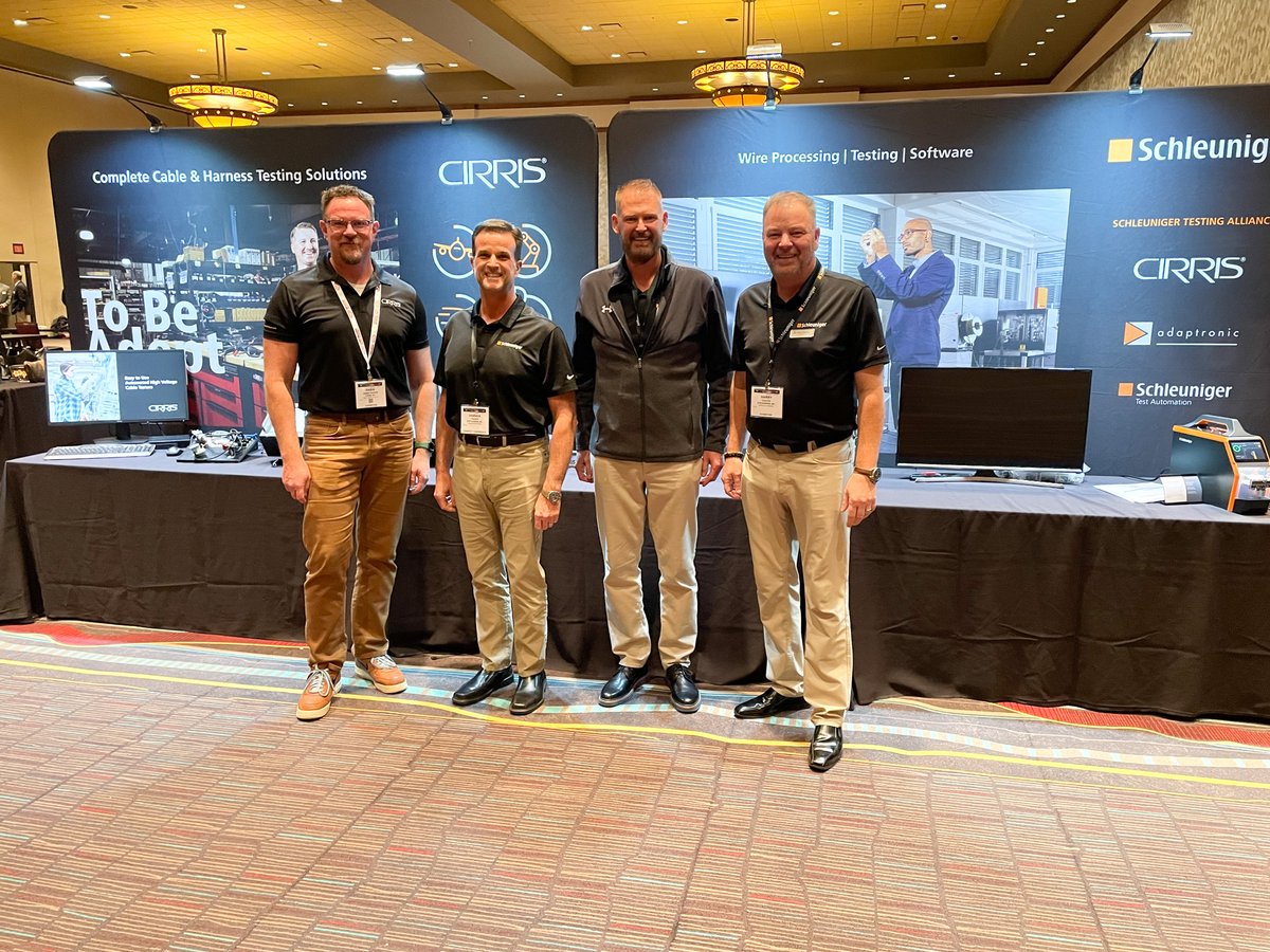 SchleunigerInc's tweet photo. We had a great time connecting with everyone at the 30th annual @WHMA_A620 conference!⚡🔌
It's a pleasure and honor to be a part of such a tremendous association of industry professionals!
Thanks to all who attended!
https://t.co/xiJkxJhly8
#WireProcessing #WHMA2023 https://t.co/C8DRyF9lcg
