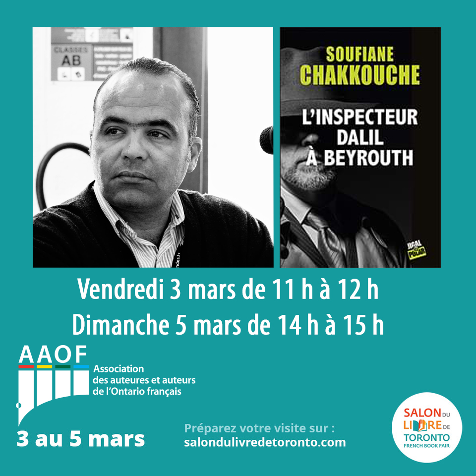 Mrahba (soyez les bienvenu(e)s) au Salon du livre de Toronto
<a href="/AAOF_comm/">AAOF</a> <a href="/SalondulivreT/">Salon du livre de Toronto #SDLToronto</a>  <a href="/Editions_David/">Éditions David</a> <a href="/JimmyGallier/">Jimmy Gallier</a> <a href="/Polar_France/">Polar France</a> @REFC_ <a href="/ApfcInfo/">Alliance des producteurs francophones du Canada</a>