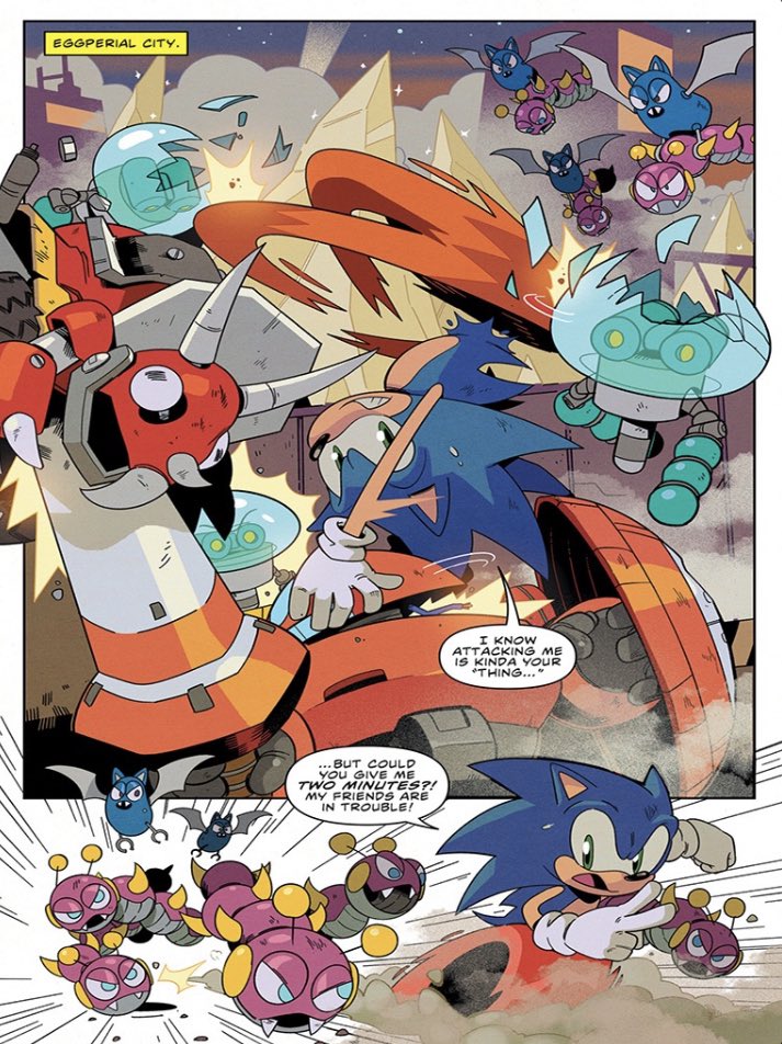 Sonic IDW Panel Redraw by MaxOKE on Newgrounds