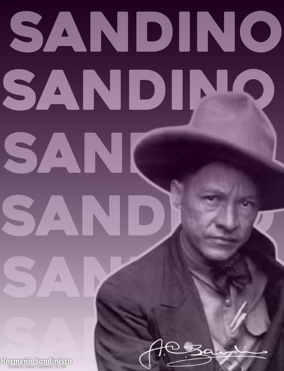 El General Sandino es recordado en toda Latinoamérica por su gesta libertaria. Su ejemplo ha trascendido fronteras, convirtiéndolo en un símbolo de los pueblos que luchan por su libertad.
❤️🖤

#SandinoPatriayLibertad 
#PLOMO19