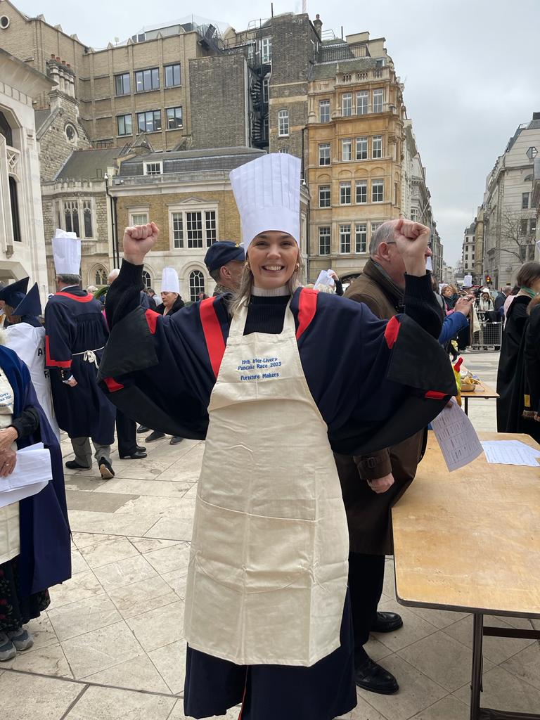 The Furniture Makersā Company (@furnituremkrsco) on Twitter photo Congratulations to Nancy, our regional fundraising administrator, who won the ladies' race at today's Pancake Race at <a href="/GuildhallLondon/">Guildhall London</a>, organised by <a href="/PoultersCompany/">Worshipful Company of Poulters</a>. Happy Pancake Day š„ Congratulations to Nancy, our regional fundraising administrator, who won the ladies' race at today's Pancake Race at <a href="/GuildhallLondon/">Guildhall London</a>, organised by <a href="/PoultersCompany/">Worshipful Company of Poulters</a>. Happy Pancake Day š„