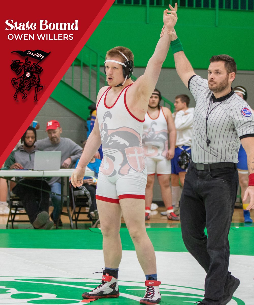 BishopDuBourg's tweet photo. CONGRATULATIONS to Owen Willers and Harrison Newcombe on qualifying for STATE in Wrestling! We are so incredibly proud of them! @FearTheCavalier https://t.co/oWTJJ5LVbD