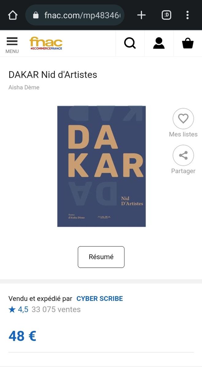 Sur <a href="/Fnac/">Fnac</a> désormais !
fnac.com/mp48346655/DAK…