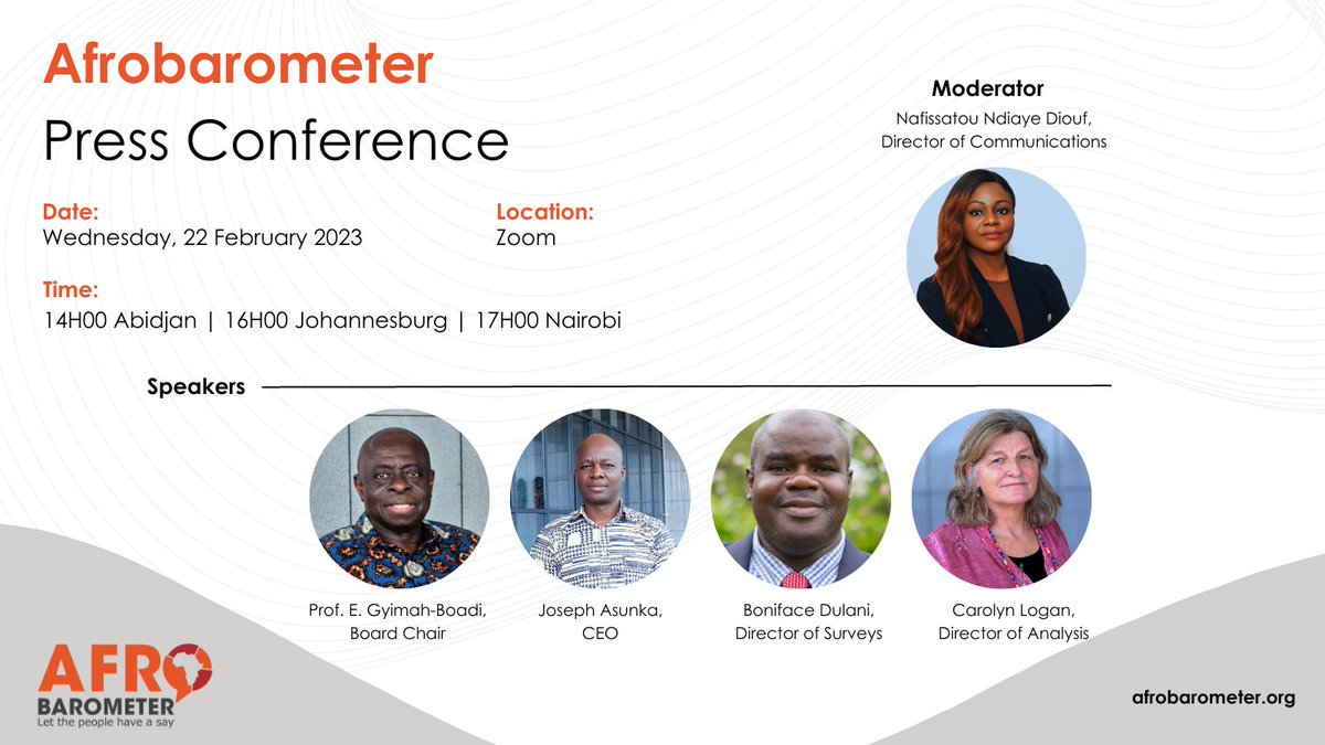 maameakuatwum's tweet photo. It's tomorrow! 
This event will focus on hot issues topping the Pan-African news agenda from the @afrobarometer data including #elections, #climatechange, worsening economic conditions, and capacity building. 
Register 👉https://t.co/24SVfIEWBa https://t.co/LVJBM3r69o