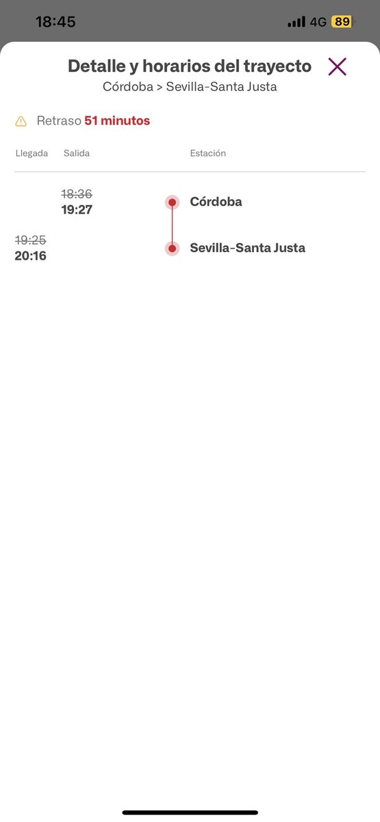 aliposhh's tweet photo. Una hora de retraso, eso por ahora. Vais a conseguir que me echen del trabajo por vuestra puta culpa @Renfe https://t.co/LGbYwrB6Qj