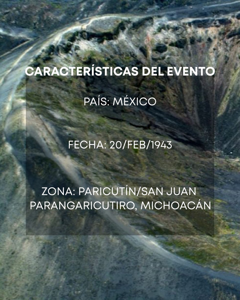ERN_Riesgos's tweet photo. 80 años del nacimiento del #VolcánParicutín. 🗻 Conoce los #datos específicos sobre este impresionante evento. Lee la nota completa en: https://t.co/10XUcDKQ0I Infórmate y comparte. 

#ERN #noticiasdesastresnaturales #prevencion #desastresnaturalez #noticiasmexico https://t.co/BCOEKYU0i9