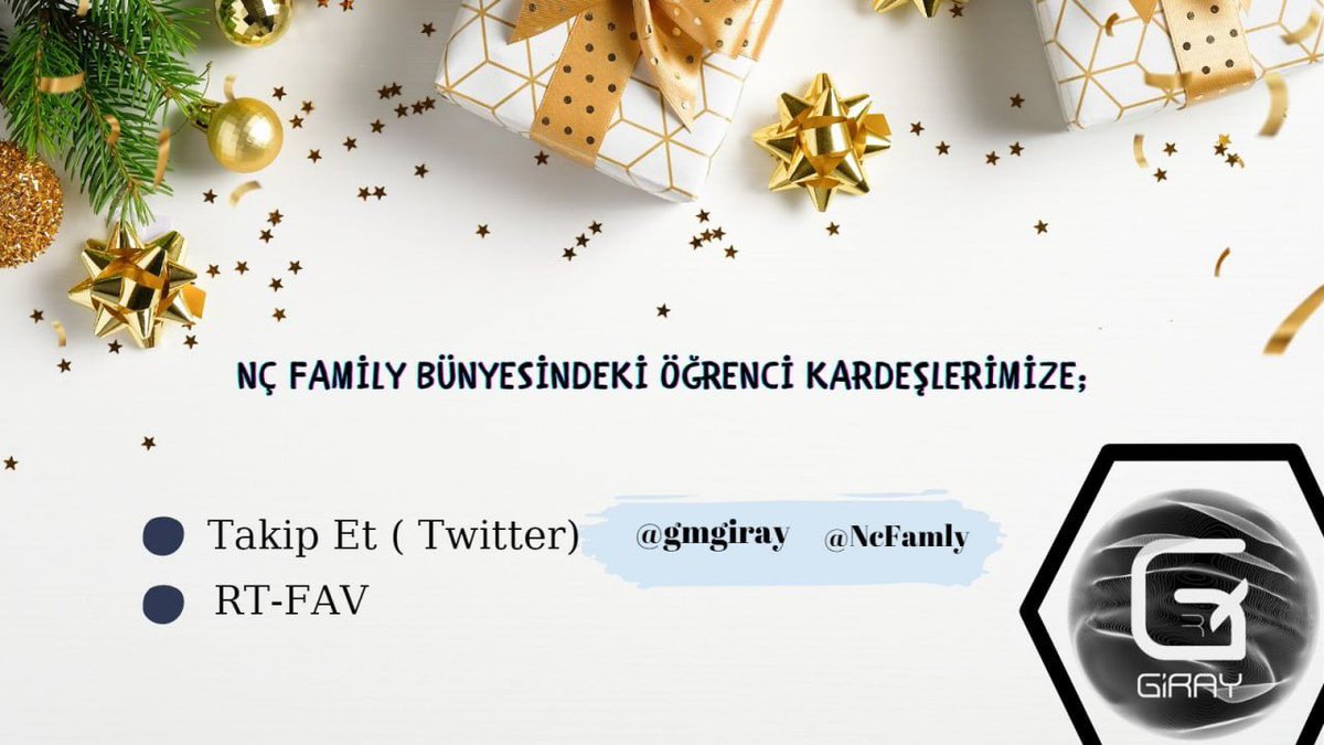 gmgiray's tweet photo. Nc Famly deki öğrencileri destelemek ve çorbada bizimde tuzumuz olsun diye.

3 kişiye hediye vermek istiyorum.

🔷 Takip et: @NcFamly 
🔷 Takip et: @gmgiray 
🔷 1 arkadaşını etiketle
✅ Bu tweete Rt &amp; Fav https://t.co/tbHQHmf6Sw