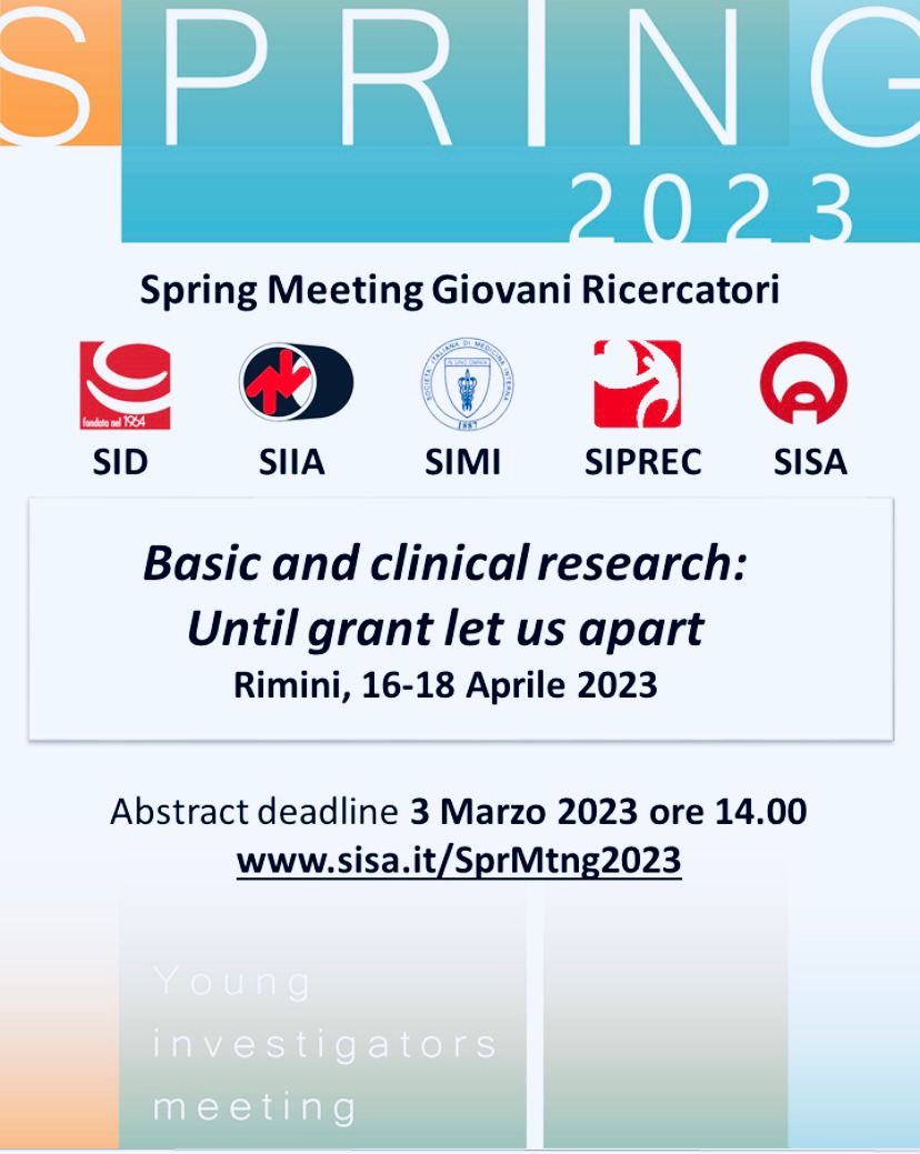 Stay tuned! #springmeeting2023
#SID #SIIA #SIPREC #SIMI #SISA