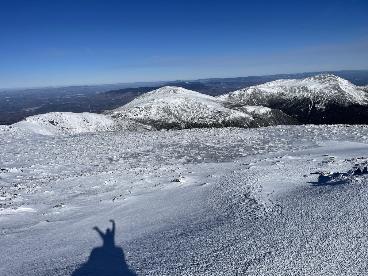 It’s a beautiful day in the neighborhood at 6,288’ today. Sitting on top of Nelson Crag waving at the northern Presidentials. #mountwashington