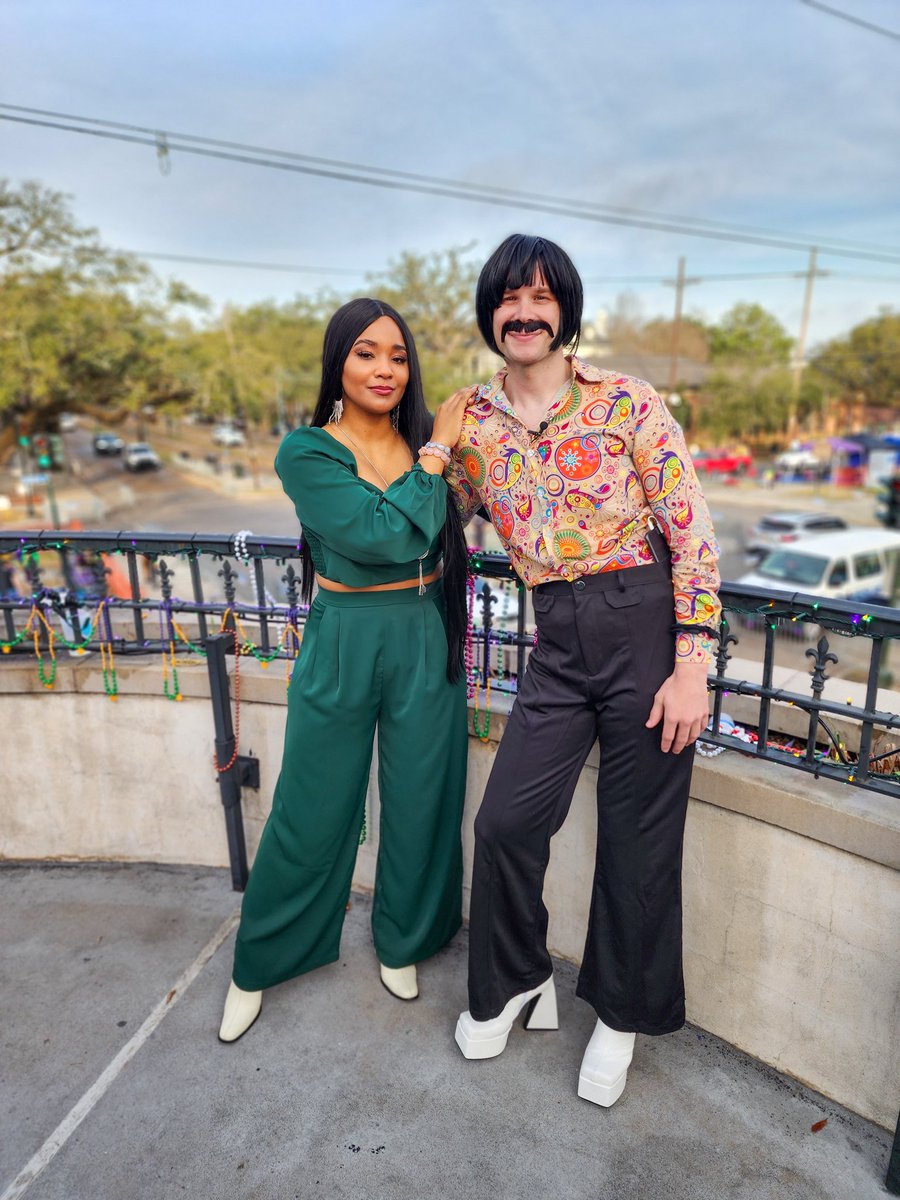 Don't place with us. There's levels to this #MardiGras celebration. Told y'all we had a BIG SURPRISE FOR YALL! 

I present to you ... #SonnyAndCher... again... with a twist! We hope you're proud <a href="/cher/">Cher</a>. We had fun with this one and love you both! <a href="/WWLTV/">WWL-TV</a> <a href="/paytonmalonewx/">Payton Malone</a> #BeOn4
