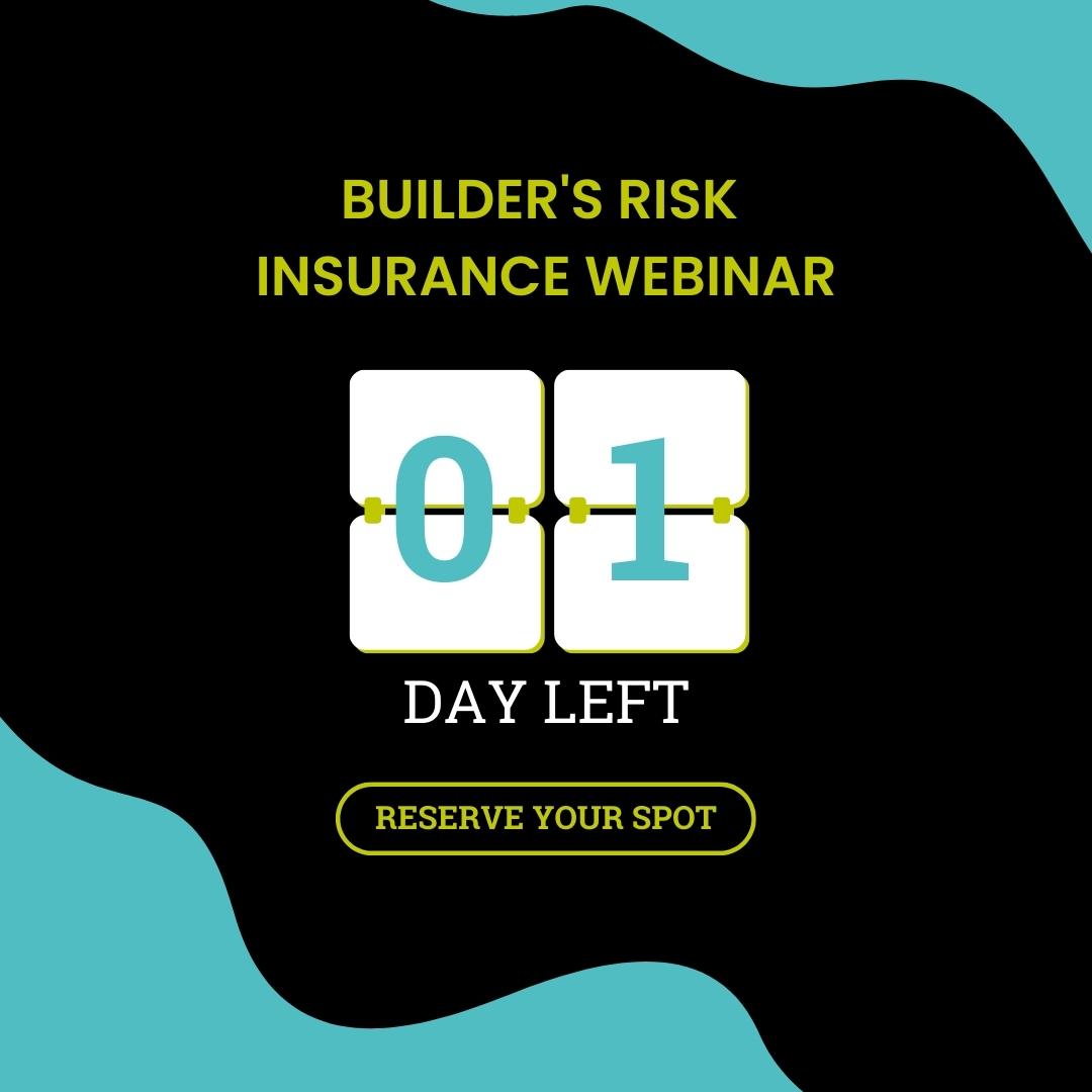 Only 1 more day until we go live - will we see you there? hubs.li/Q01C_GNb0

#buildersriskinsurance #insurancewebinar #insurancebroker