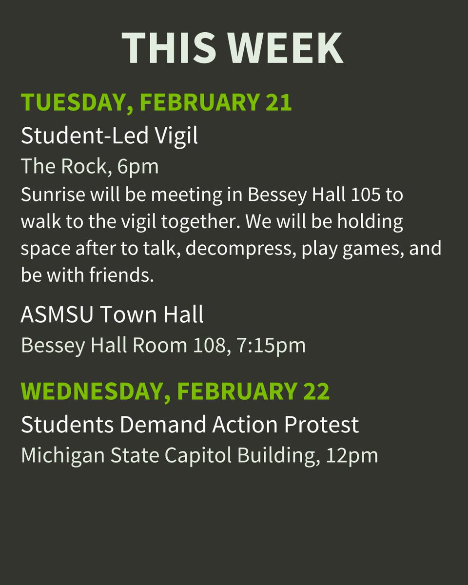 Sunrise Movement @ Michigan State University tweet media